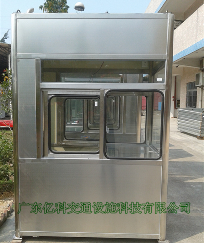 广清高速露骨架不锈钢收费亭